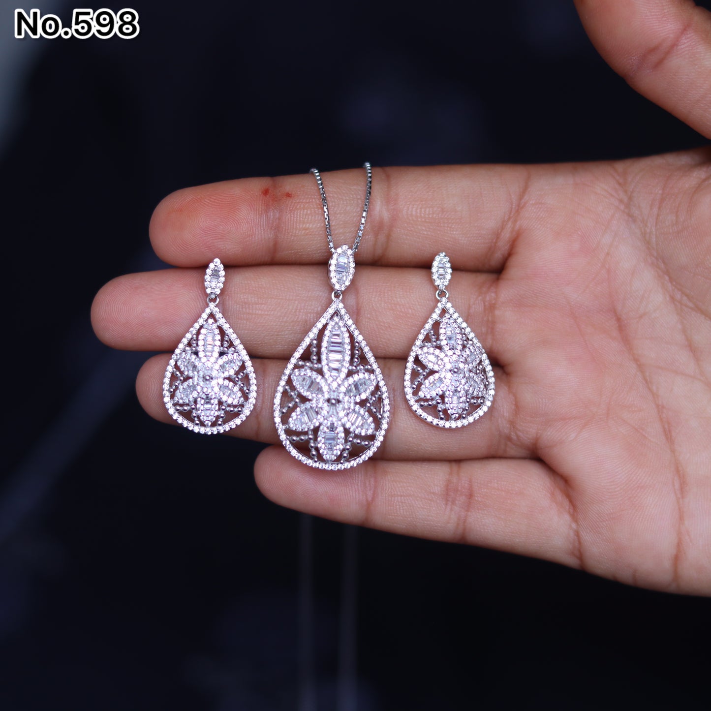 Silver Pendant Set - V One Jewellery