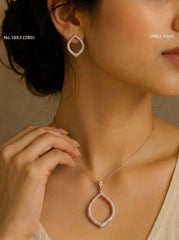 Lunessa silver pendant set for women