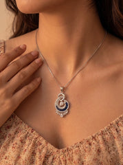 Shruti silver pendant set for women