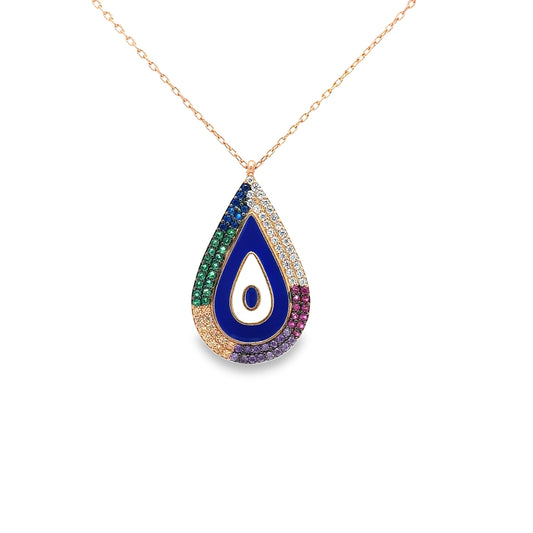 Silver Chain Pendant - V One Jewellery