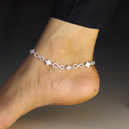 Mystic Infinity Silver Payal