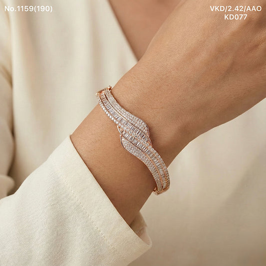 Aura Queen silver kada for women