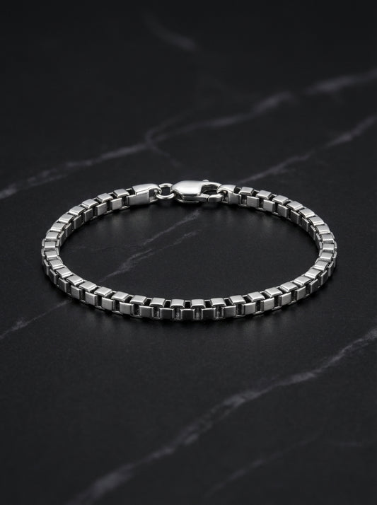 Monarch silver men’s bracelet