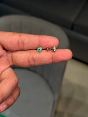 Spring bud silver stud