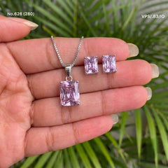 Vidhi silver pendant set for women