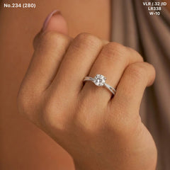 Aria silver ring for women