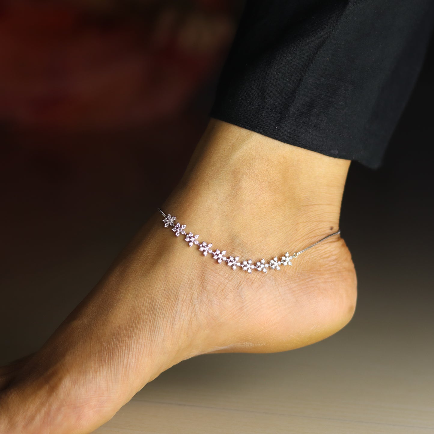 Silver Blossom Women's Payal