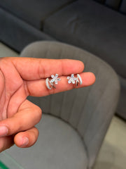 Bold blossom silver stud