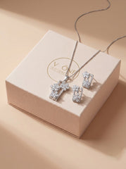 Veda silver pendant set for women