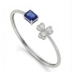 Tanira silver kada for women