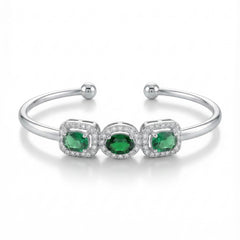 Diamond breeze silver kada for women
