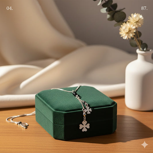 Charmed petals silver chain pendant