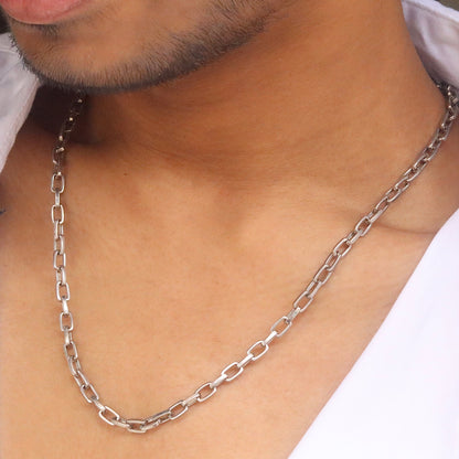 Stalwart Silver Men's Chain