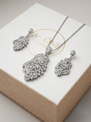 Sanvi silver pendant set for women