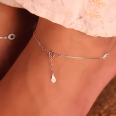 GlowGreen silver payal for women