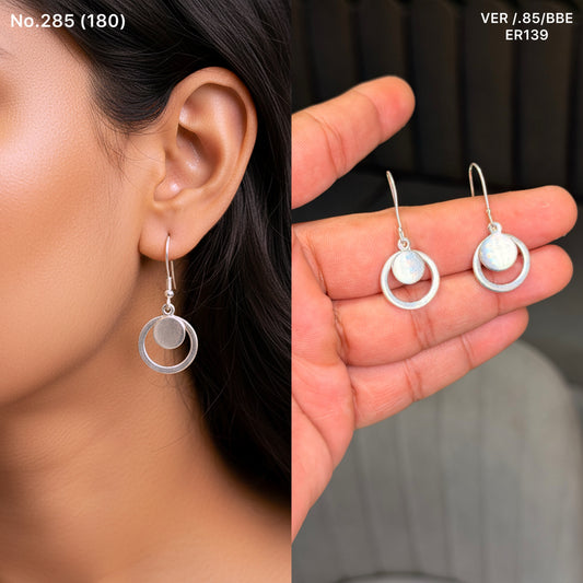 Lunar pop silver earrings