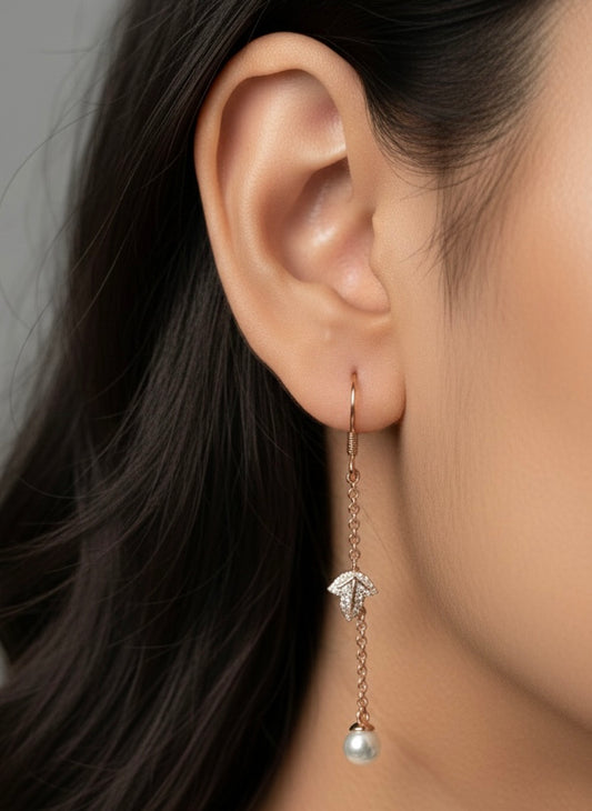 Elite glow silver earrings