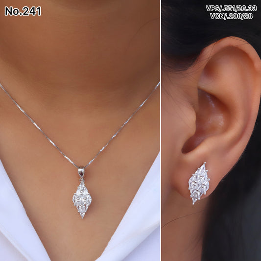 Silver Pendant Set - V One Jewellery