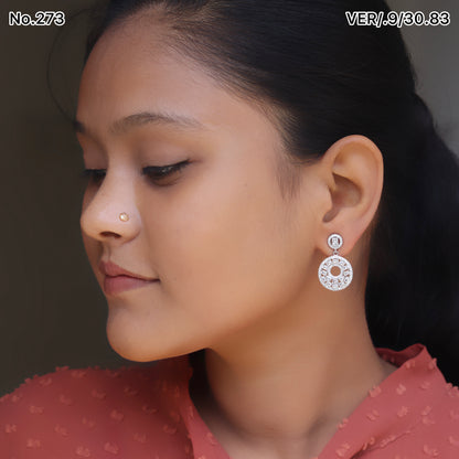 Silver Earrings for Women by V One Jewellery