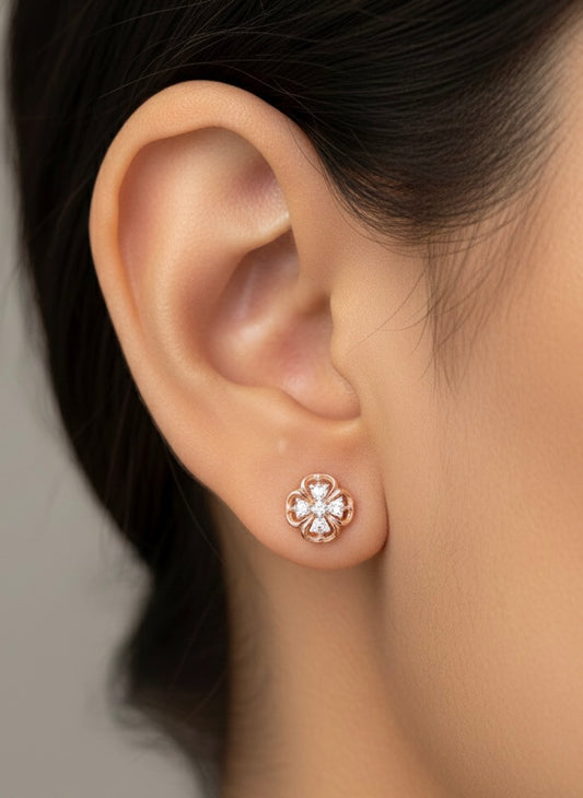 Shweta bloom silver stud