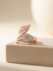 Silver symphony ring for women
