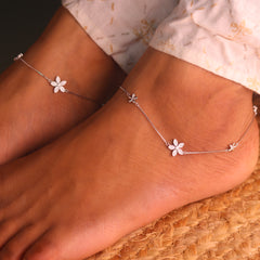 Florina Silver Payal for Women