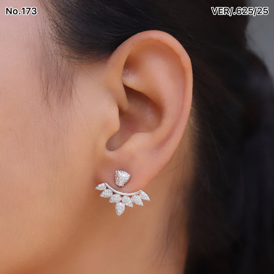 Silver Earrings for Women by V One Jewellery