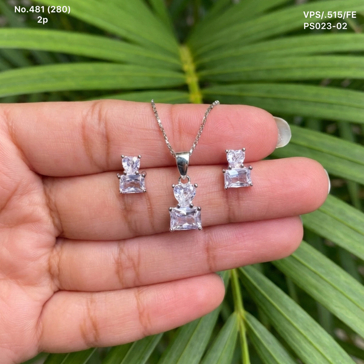 Elowen Silver Pendant set for women