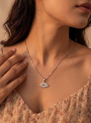 Rushika silver pendant set for women