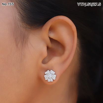 Silver Earrings for Women by V One Jewellery