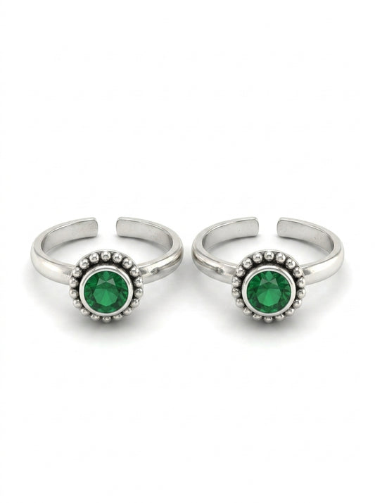 Oliver glow silver toerings for women