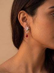 Royal blossom silver pendant set for women