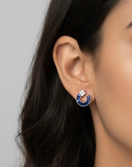 Jiya glow silver stud