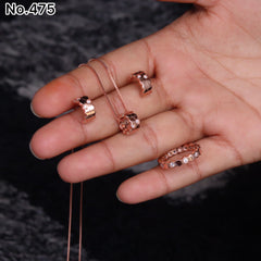 Silver Pendant Set - V One Jewellery