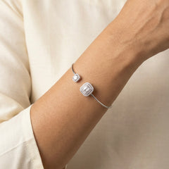 Tarika silver kada for women