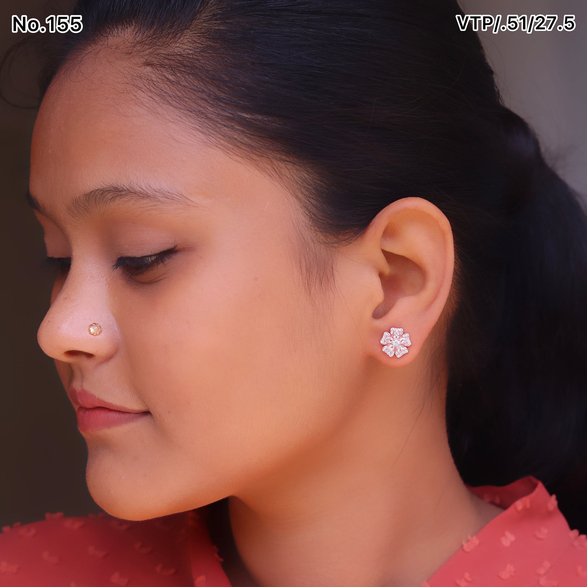 Silver Earrings for Women by V One Jewellery