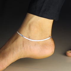 Sleek Silver Payal for Women