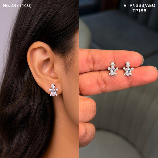 Harmony Tortoise Silver Stud