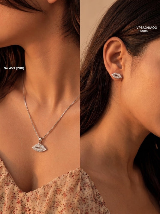 Rushika silver pendant set for women