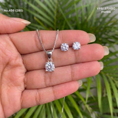 Sofia silver pendant set for women