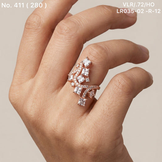 Royal shine silver ring for women