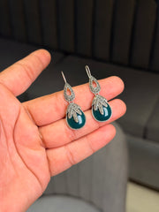 Aureaf silver earrings