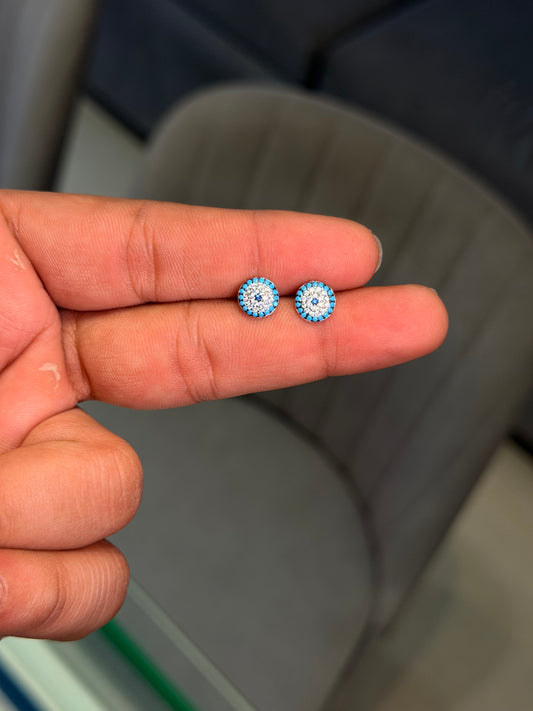 Astra blue silver stud