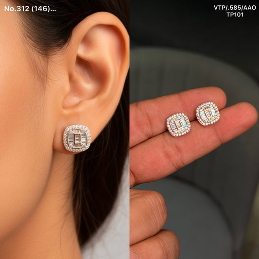Vanya Sparkle silver Stud