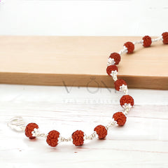 Silver Rudraksha Bracelet by V One Jewellery