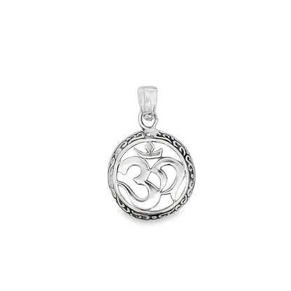 Om Aura Silver Pendant