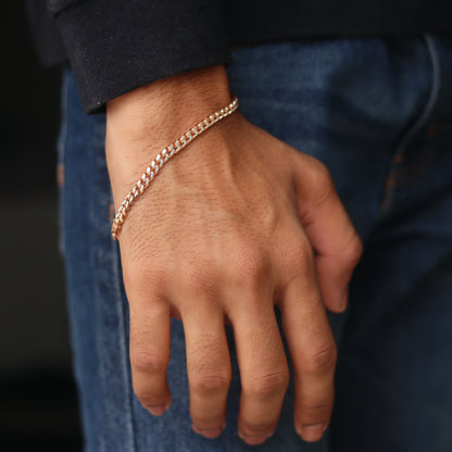 Italian Rose Gold Men’s Bracelet