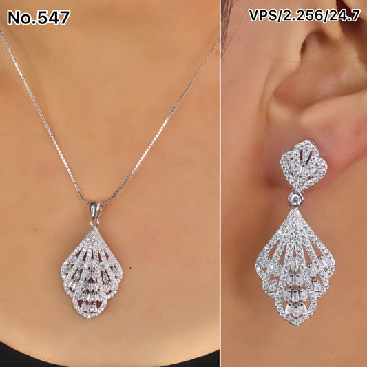 Silver Pendant Set - V One Jewellery