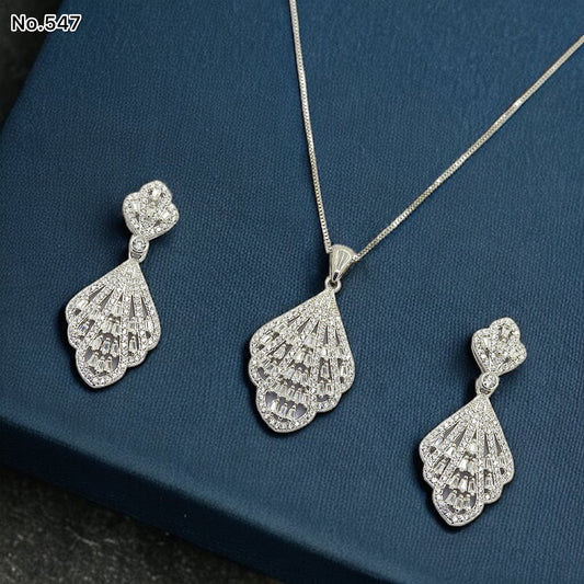 Silver Pendant Set - V One Jewellery