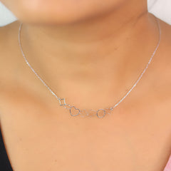 Silver Chain Pendant - V One Jewellery